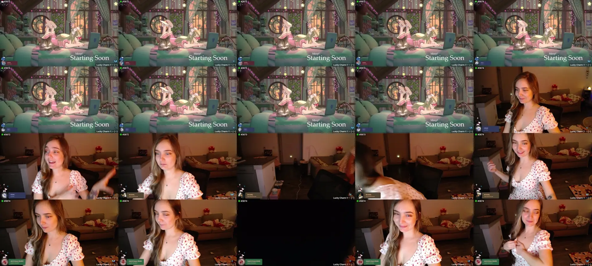 Monica photo contact sheet