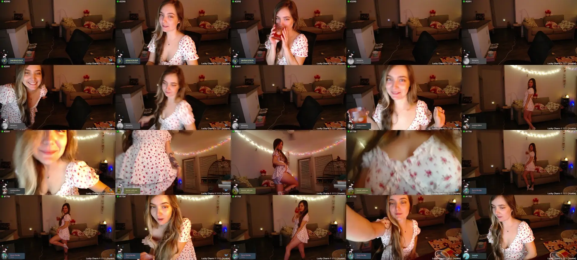 Monica photo contact sheet
