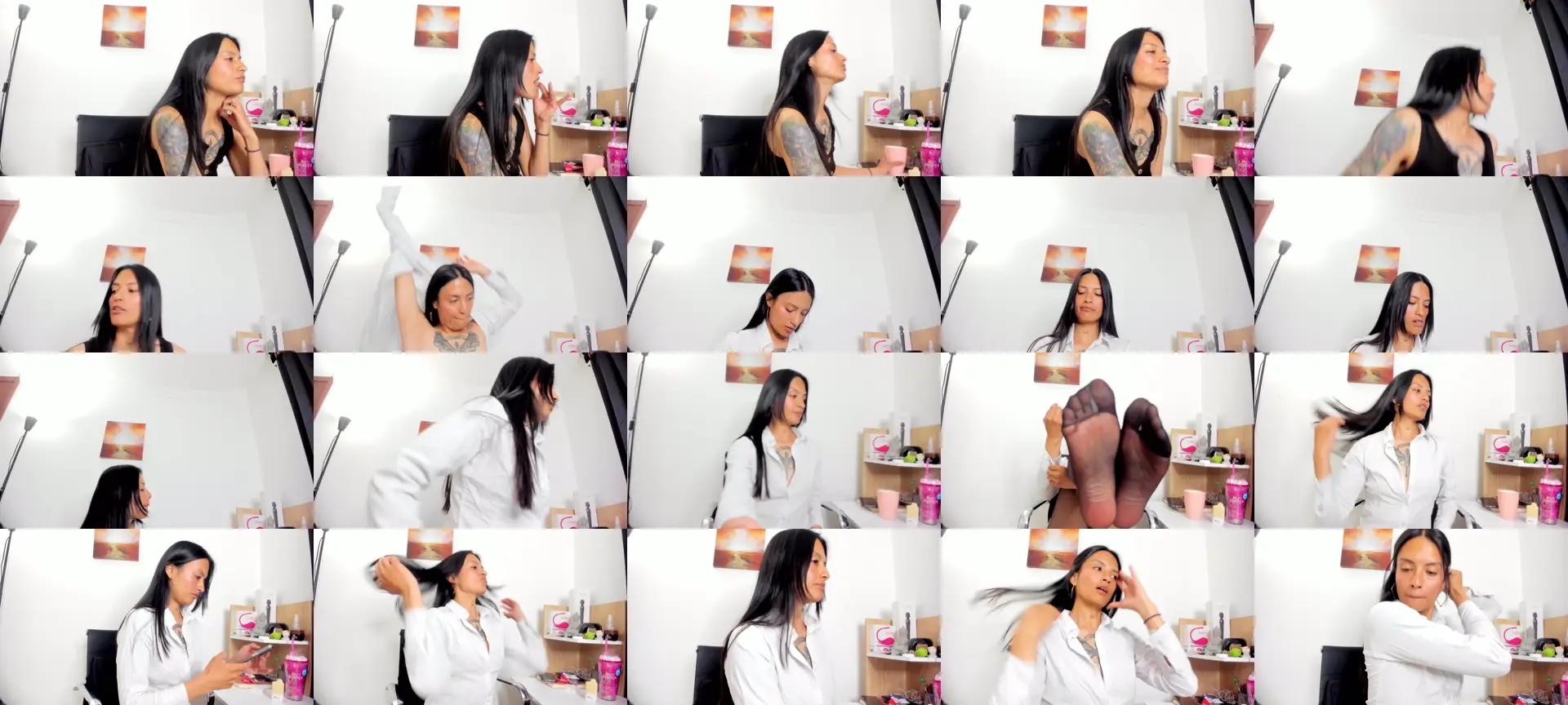 Nia__white photo contact sheet