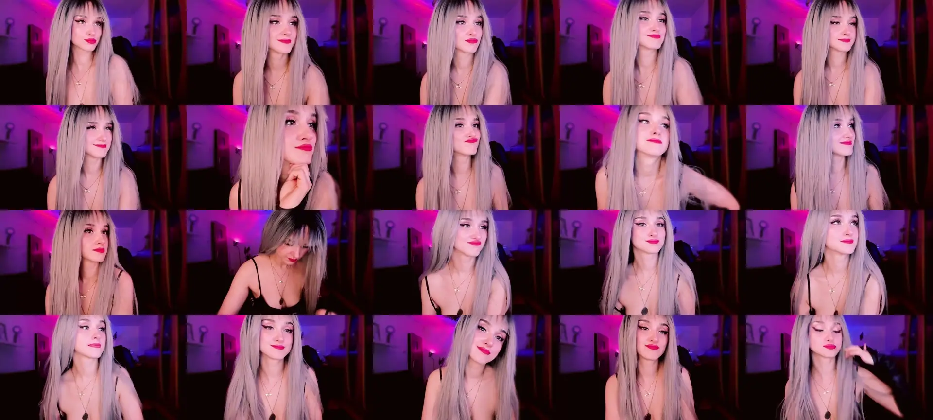 QueenJolie photo contact sheet