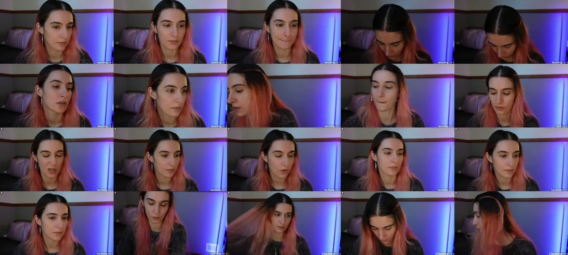 SashaSwitch photo contact sheet