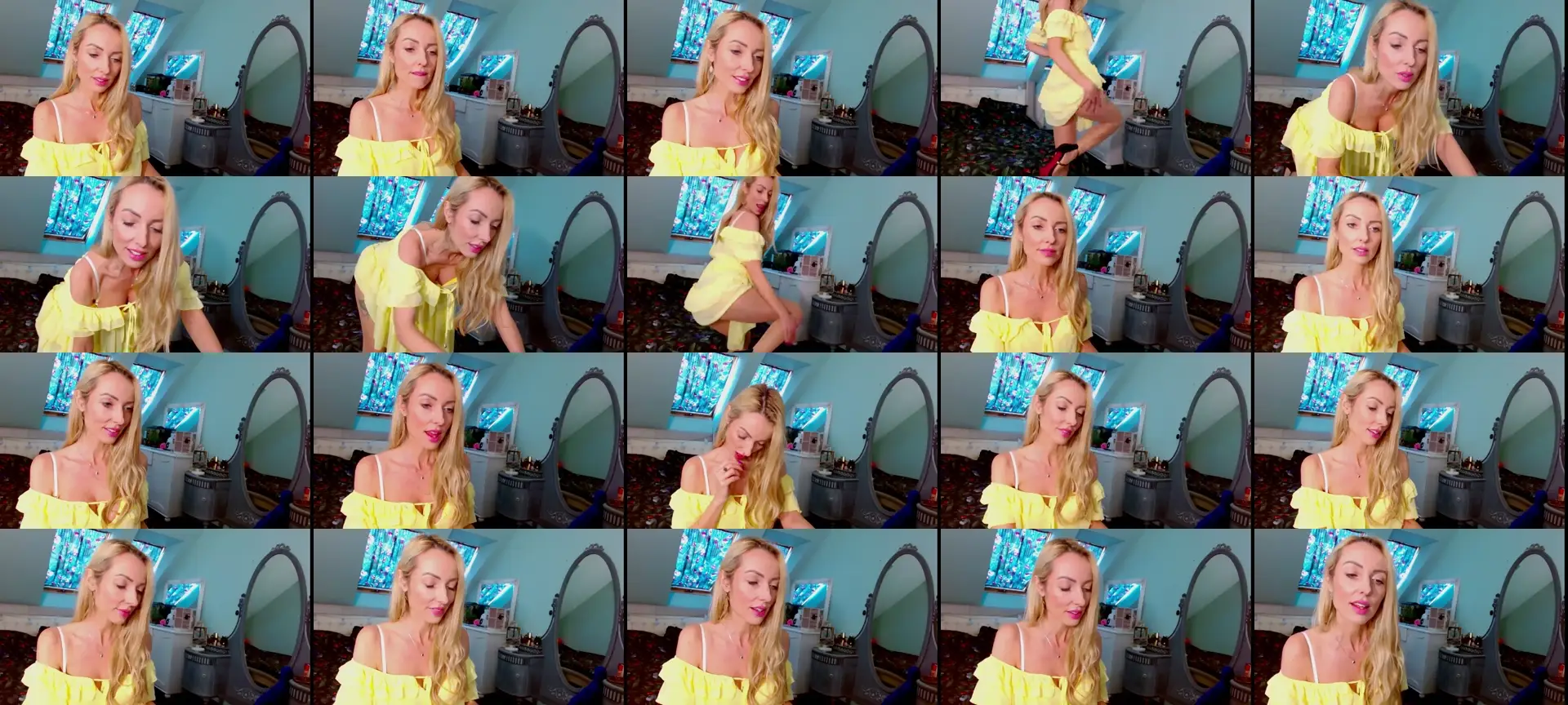 SexyEmila photo contact sheet