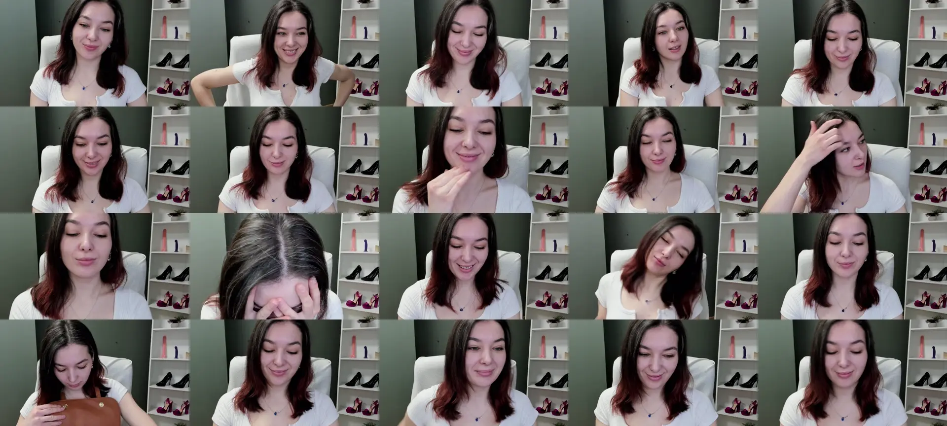 SexyMegann photo contact sheet