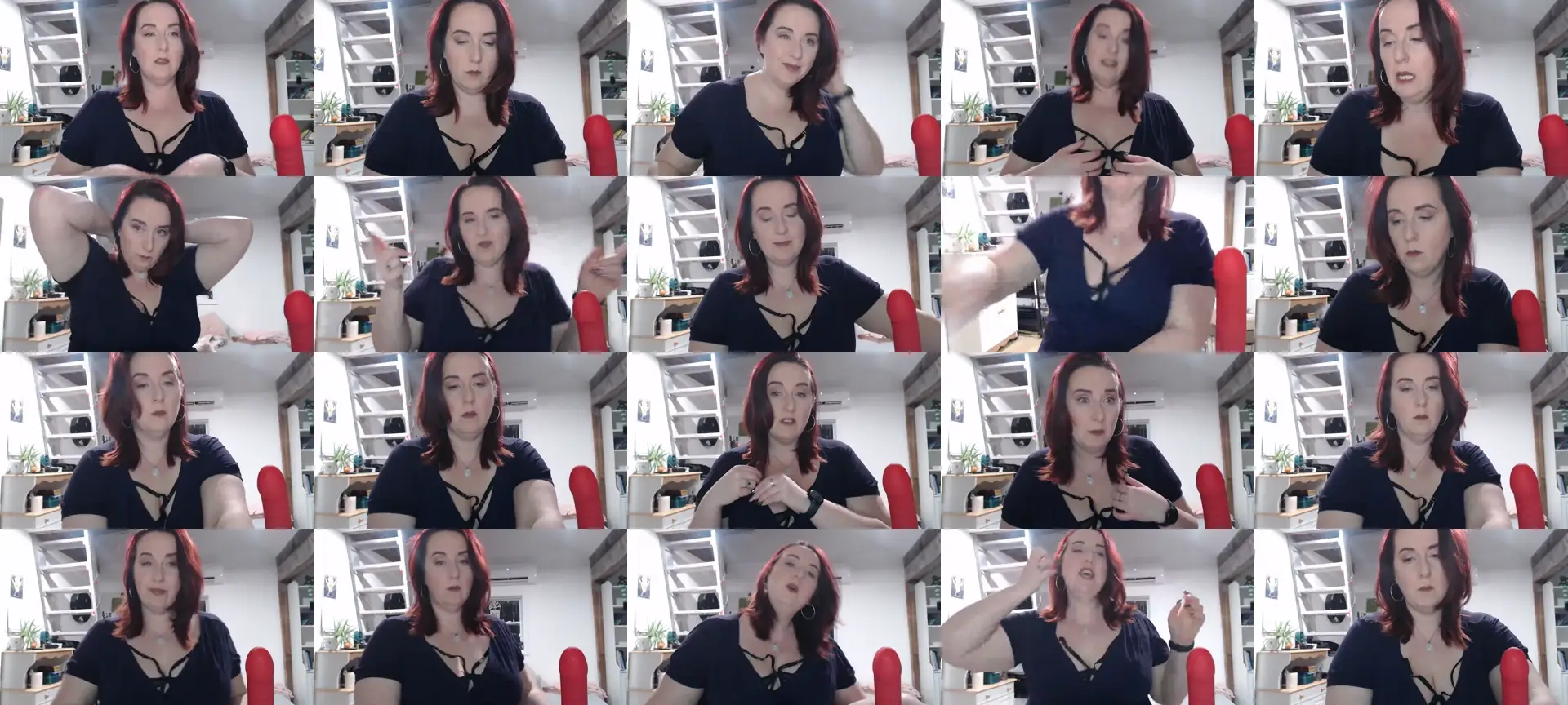 Sexyred4U69 photo contact sheet