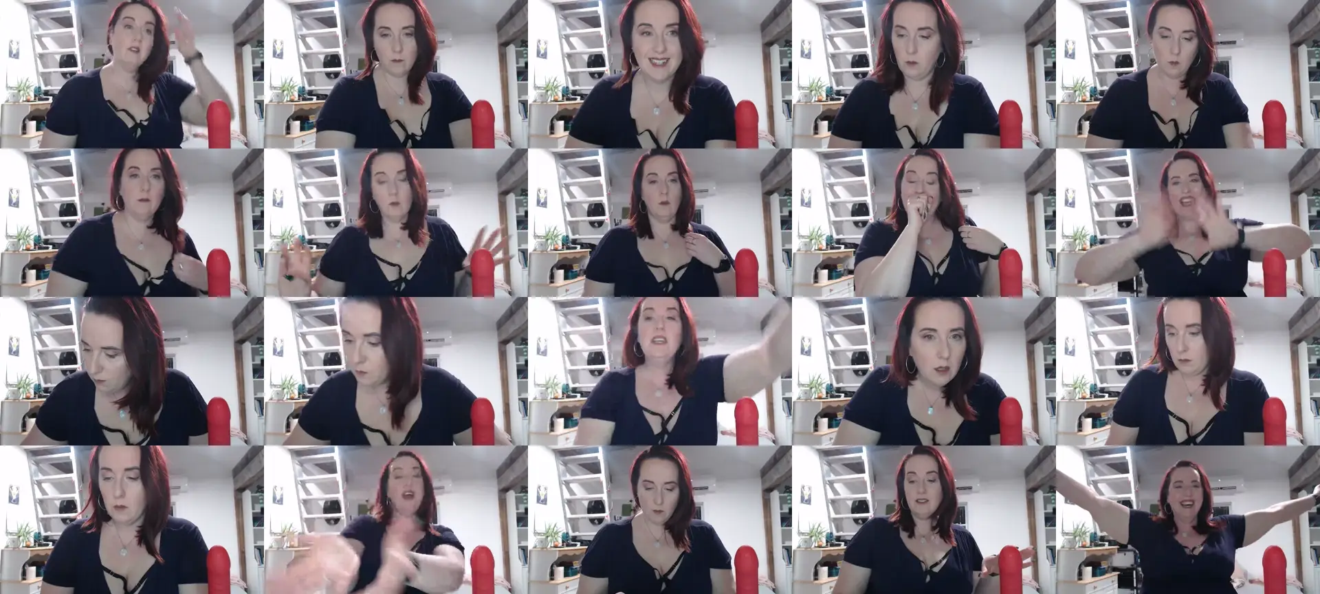 Sexyred4U69 photo contact sheet