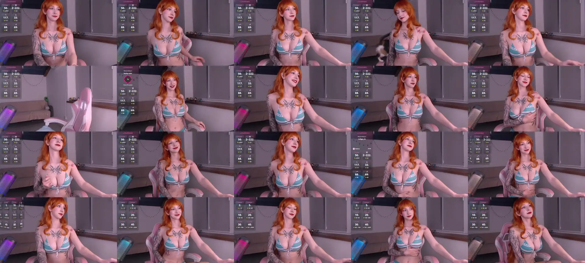 AkikoHentai photo contact sheet