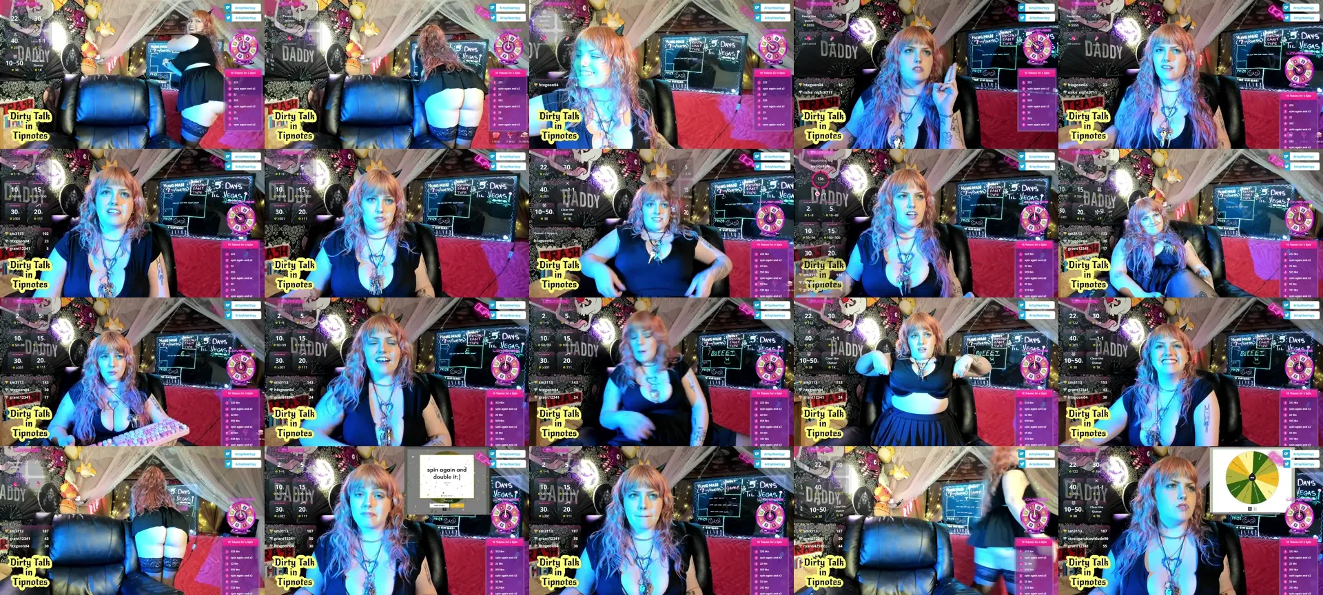 ArtsyHeartsyy photo contact sheet