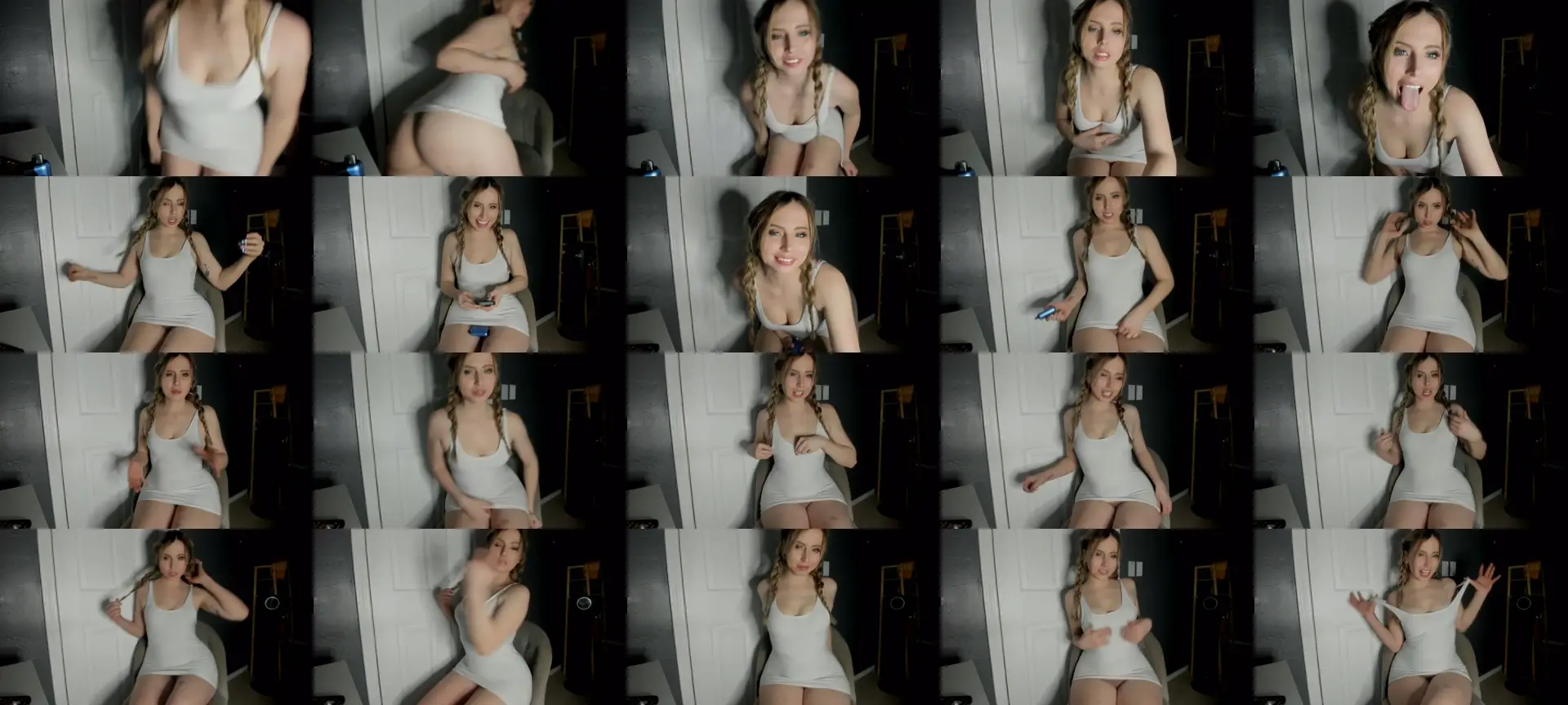 Blondebootyx photo contact sheet