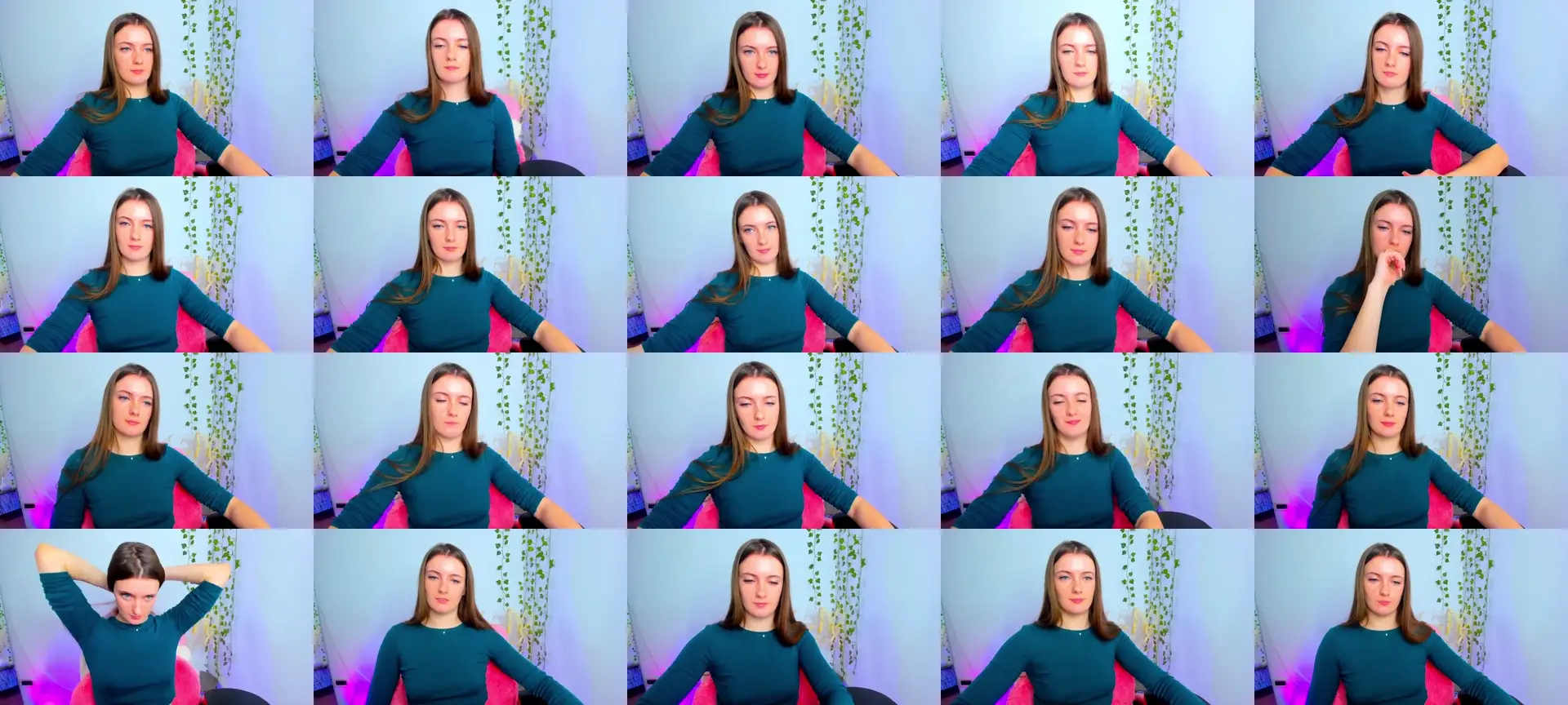 Blush_flower photo contact sheet