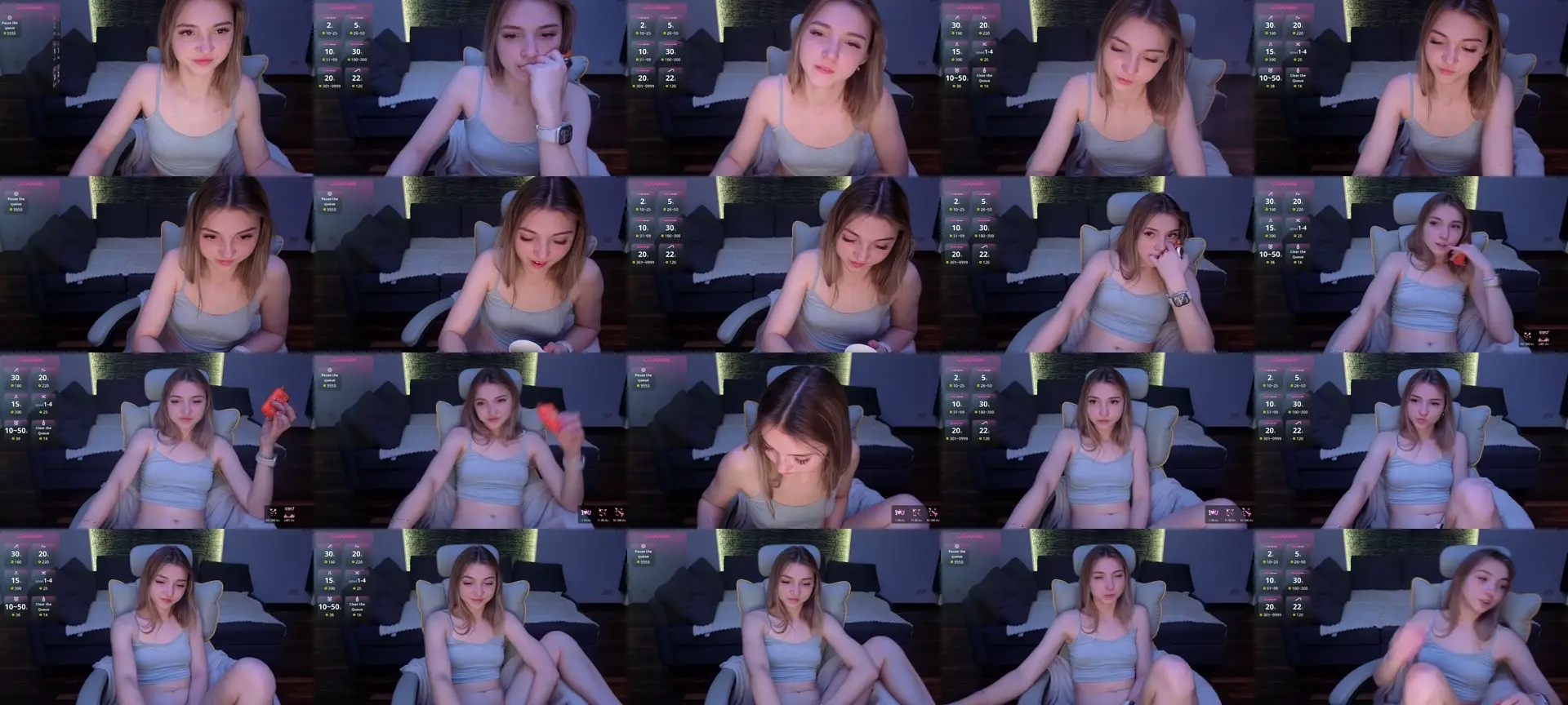 Daisyy photo contact sheet