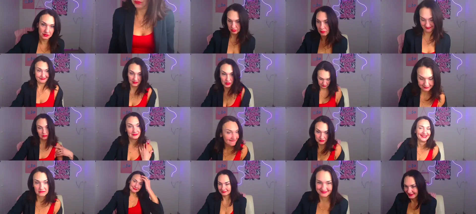 Darkkristina photo contact sheet