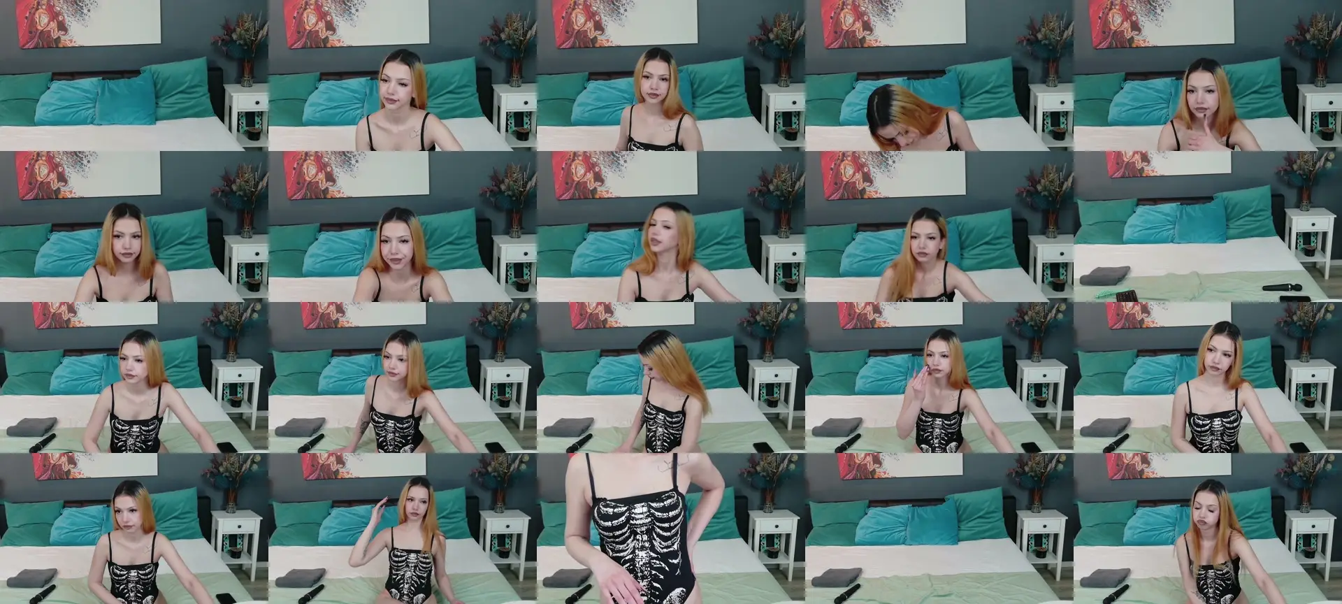 DashaFlame photo contact sheet