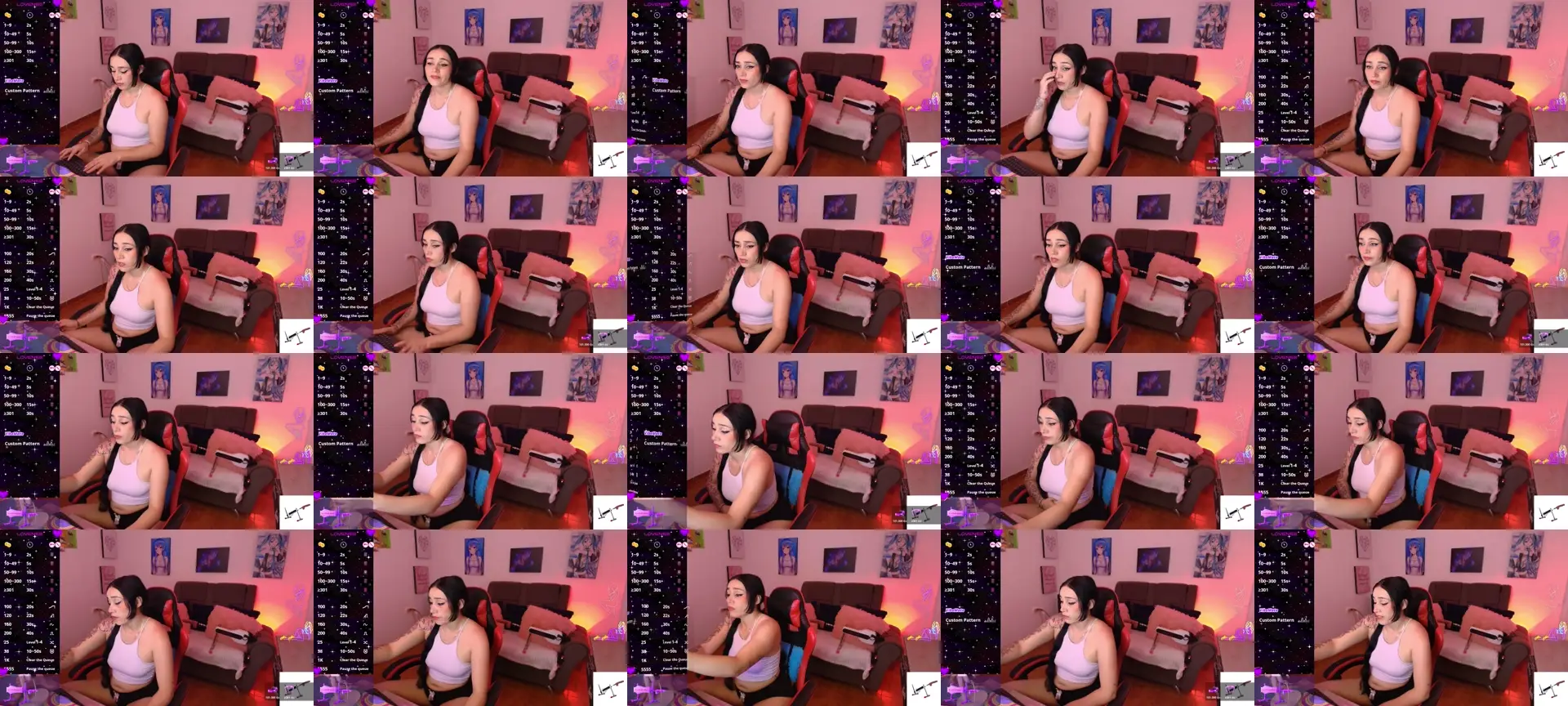 girl_sexy photo contact sheet