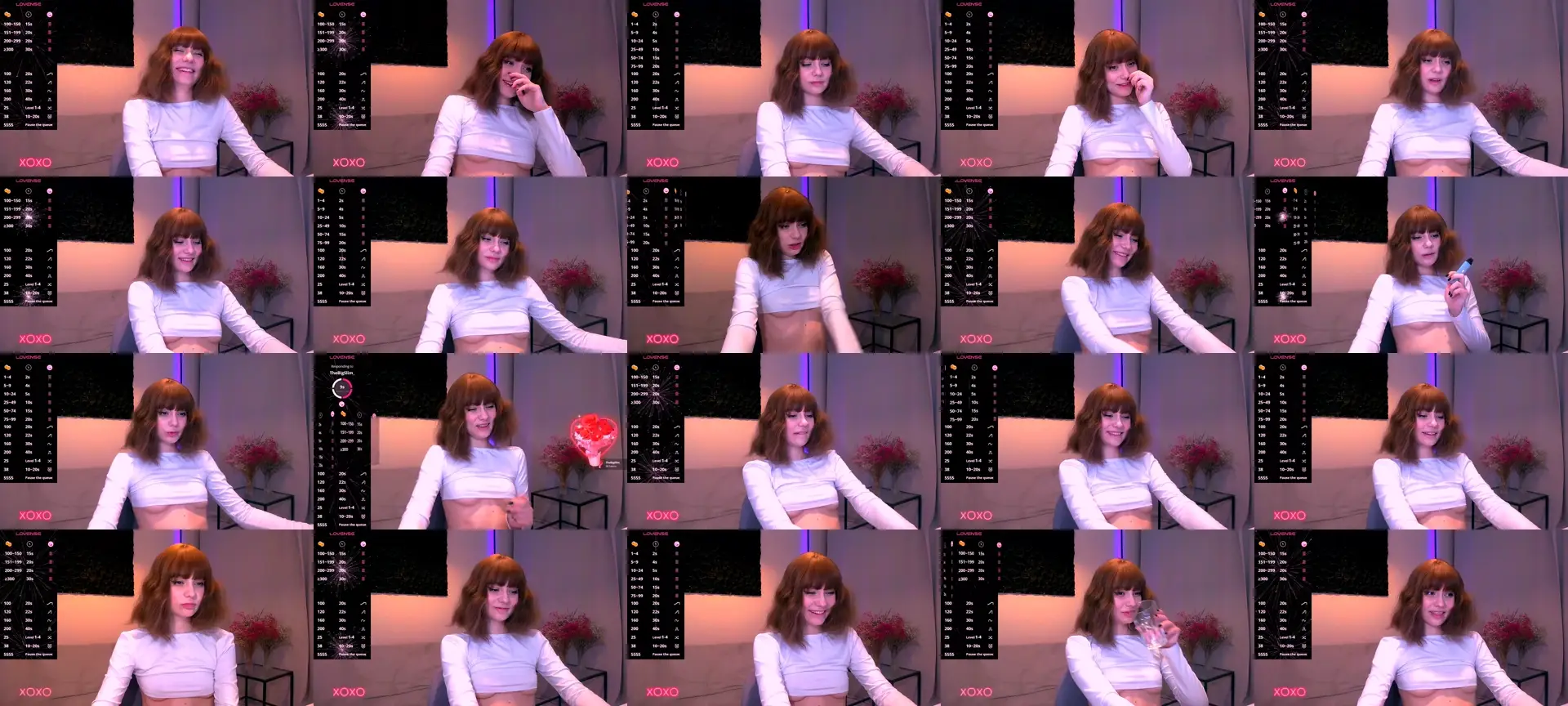 HinataHot photo contact sheet