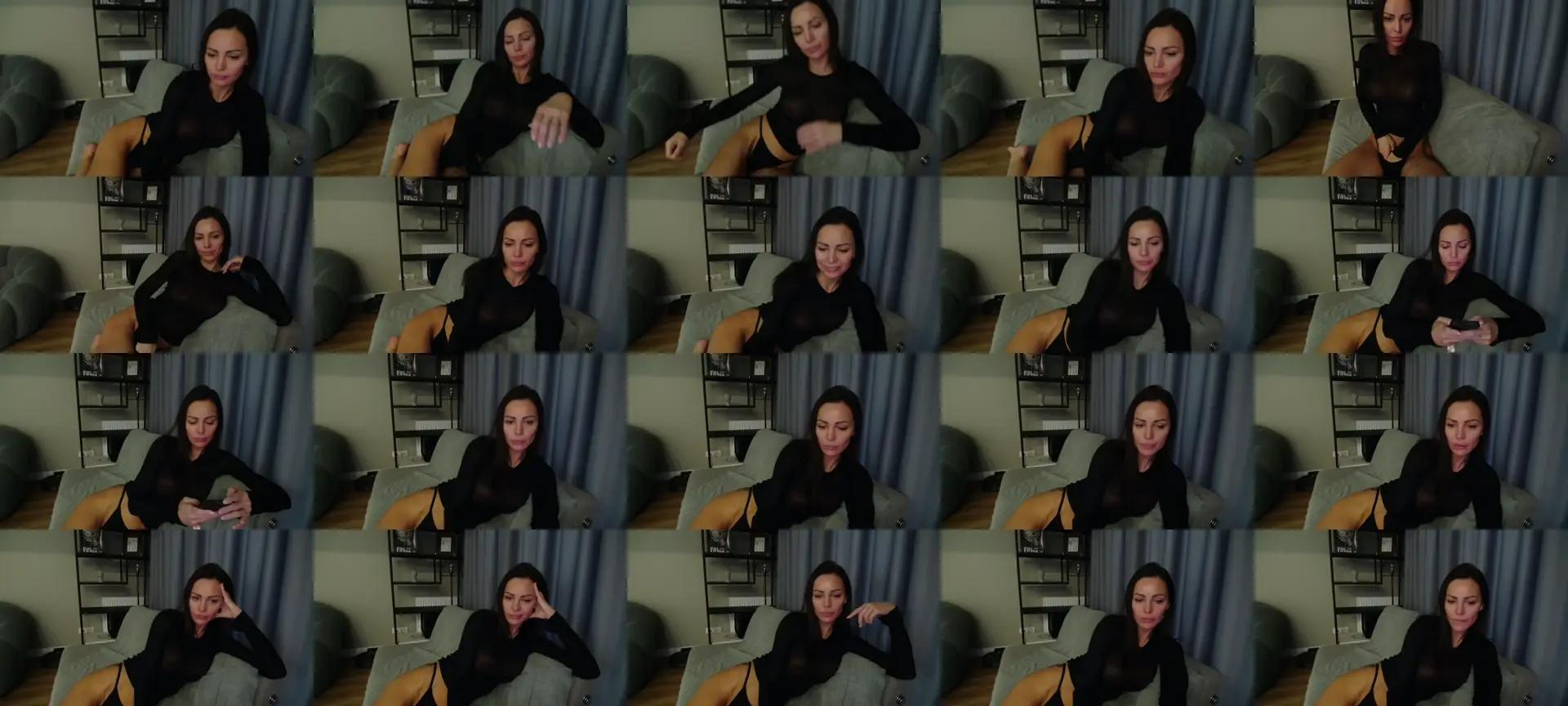 iTease photo contact sheet