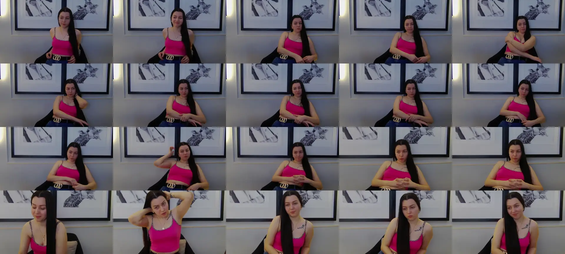 Jessy_red photo contact sheet