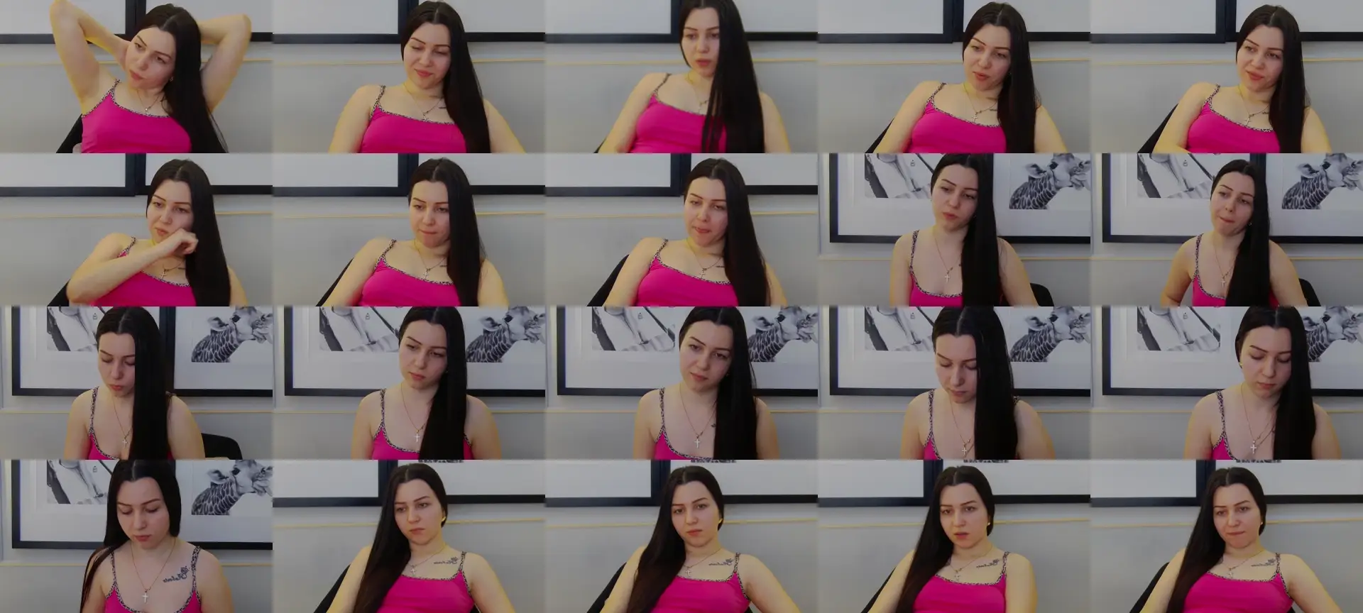 Jessy_red photo contact sheet