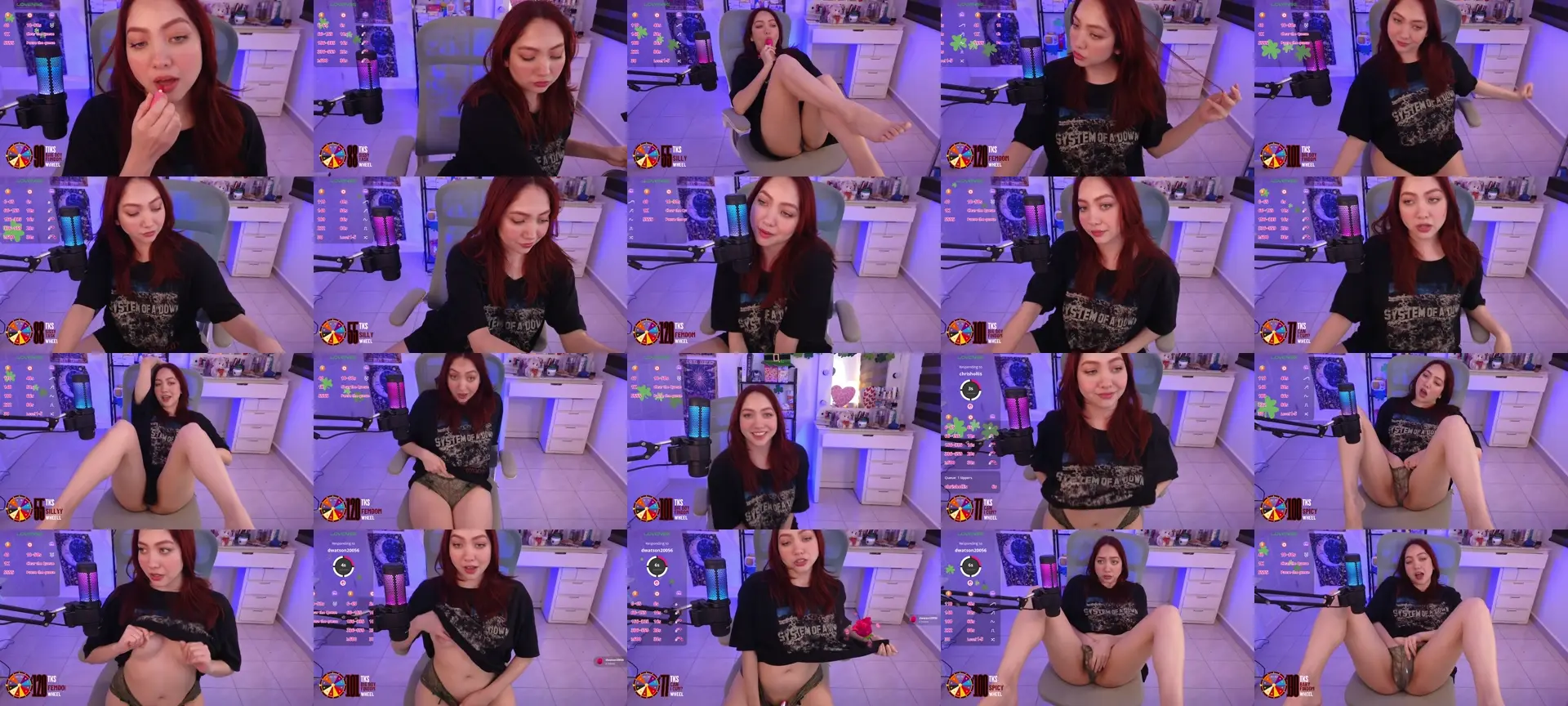 LilyVelvet photo contact sheet