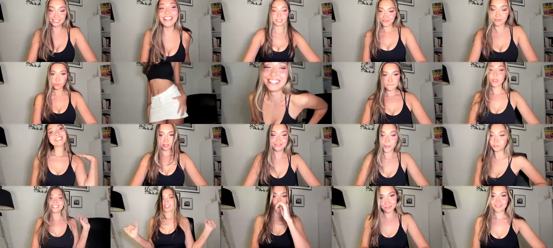 LuckyHoneyyy photo contact sheet