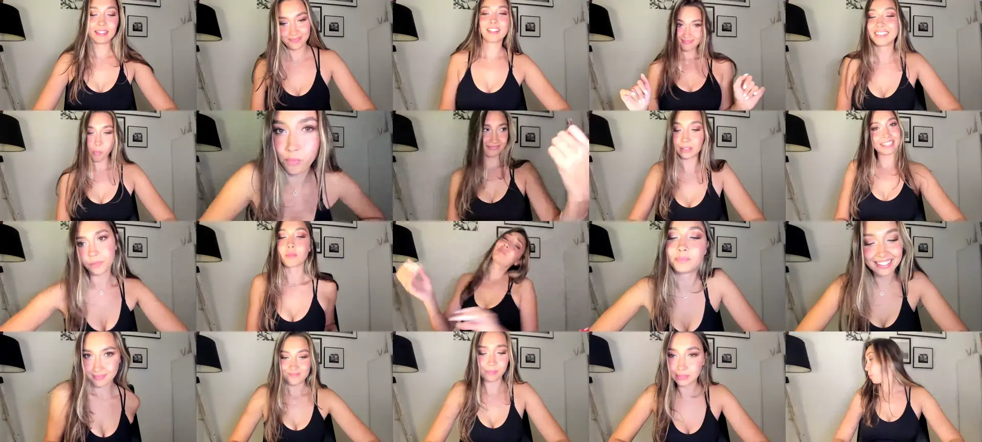 LuckyHoneyyy photo contact sheet