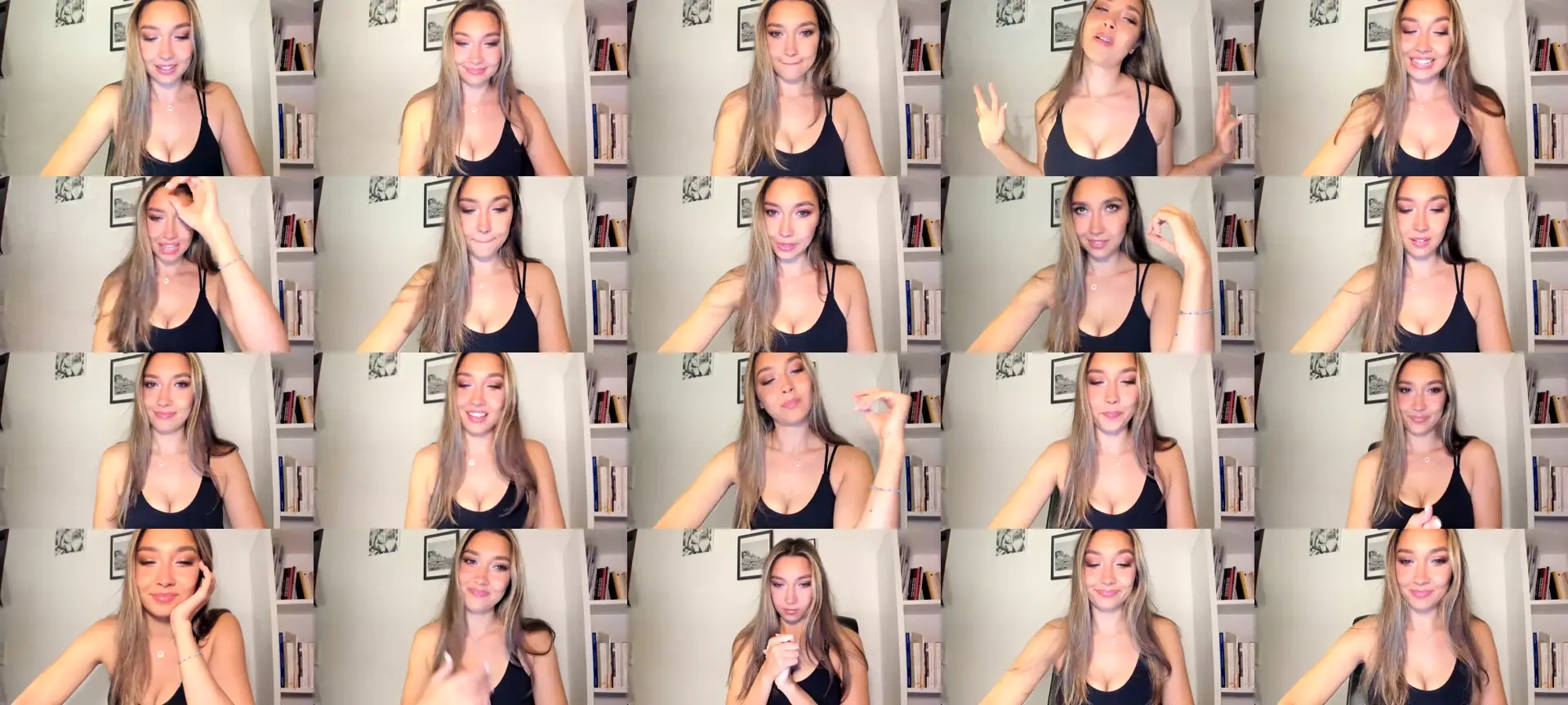 LuckyHoneyyy photo contact sheet