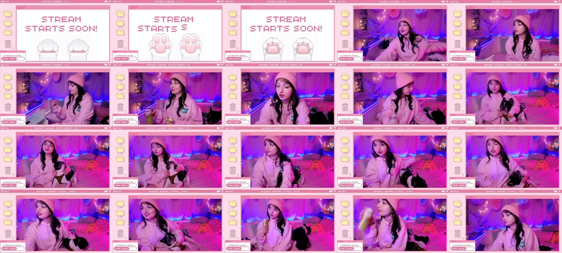 LunaLore photo contact sheet