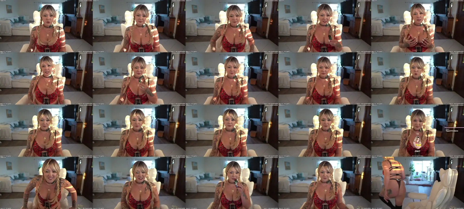 MermaidMiley photo contact sheet