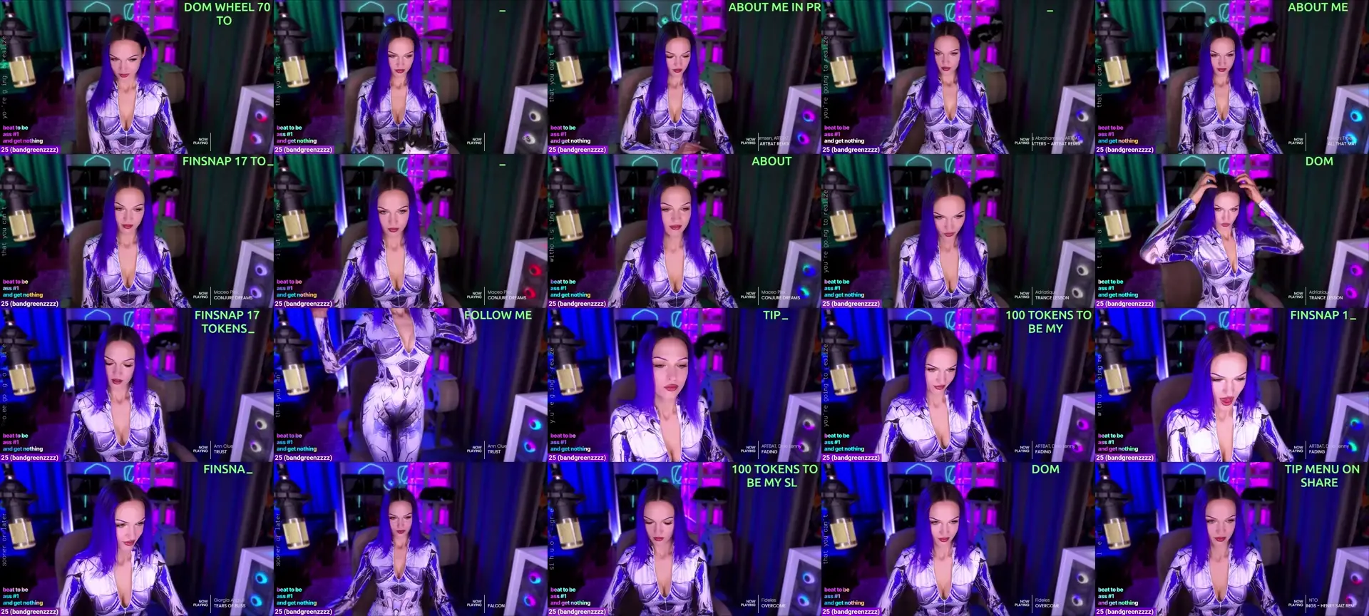 ModestLady photo contact sheet