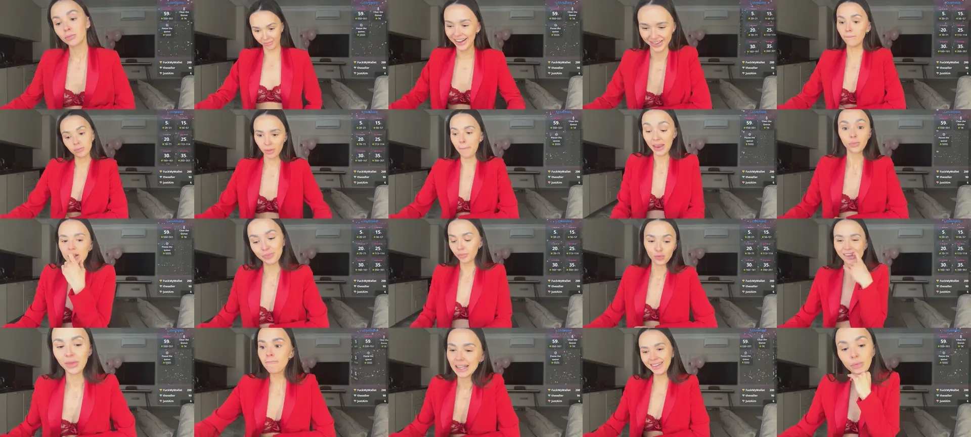 MySexyQueen23 photo contact sheet