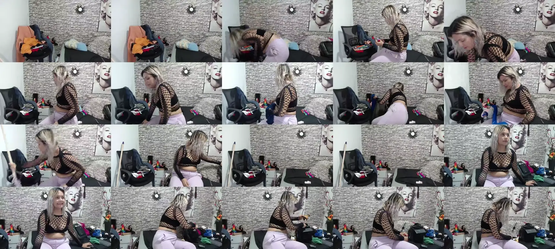 SluttyAnny photo contact sheet