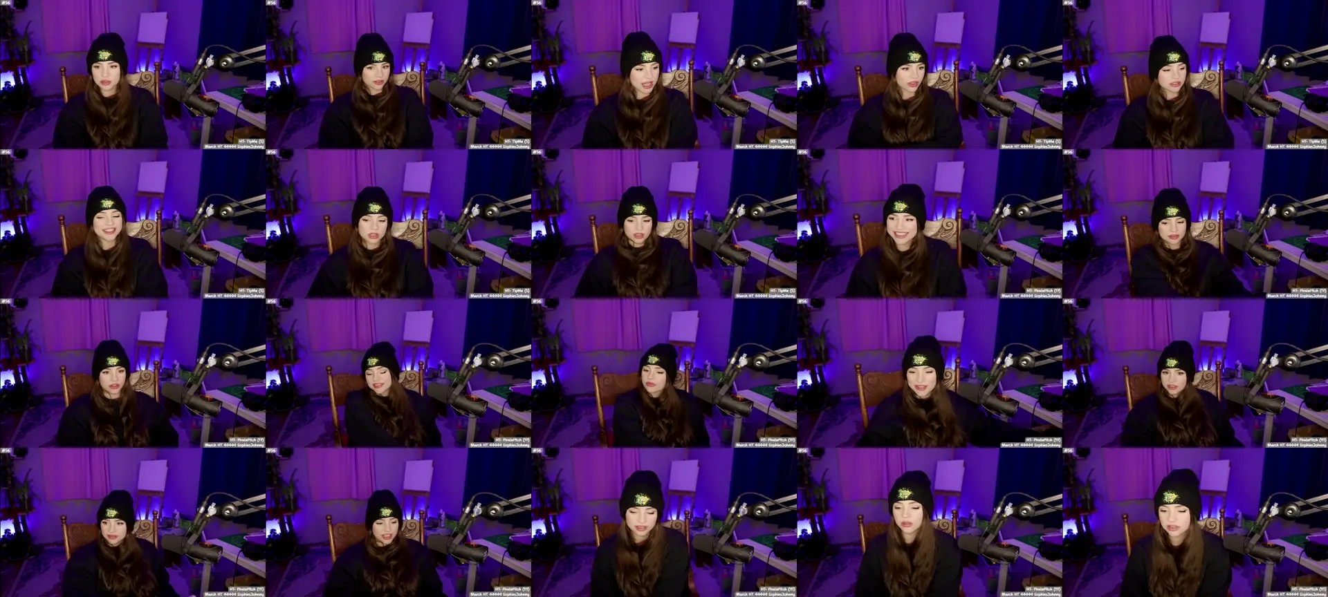 SophieAmor photo contact sheet