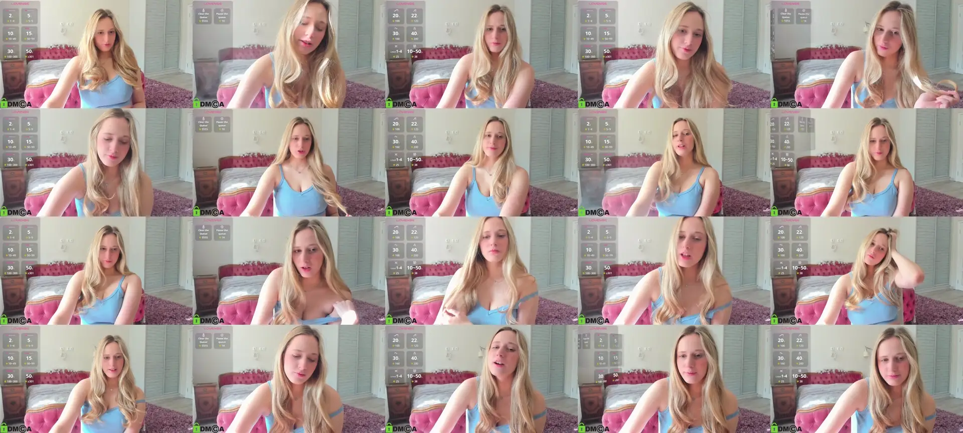 Blondyriss photo contact sheet