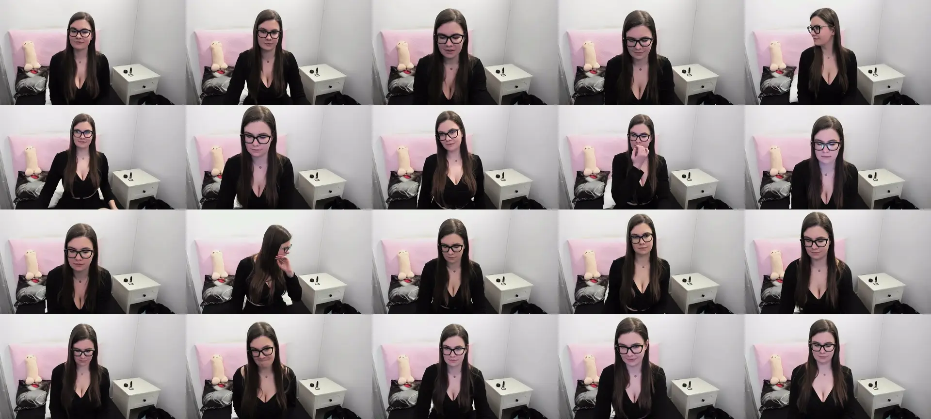 CarolineCam photo contact sheet