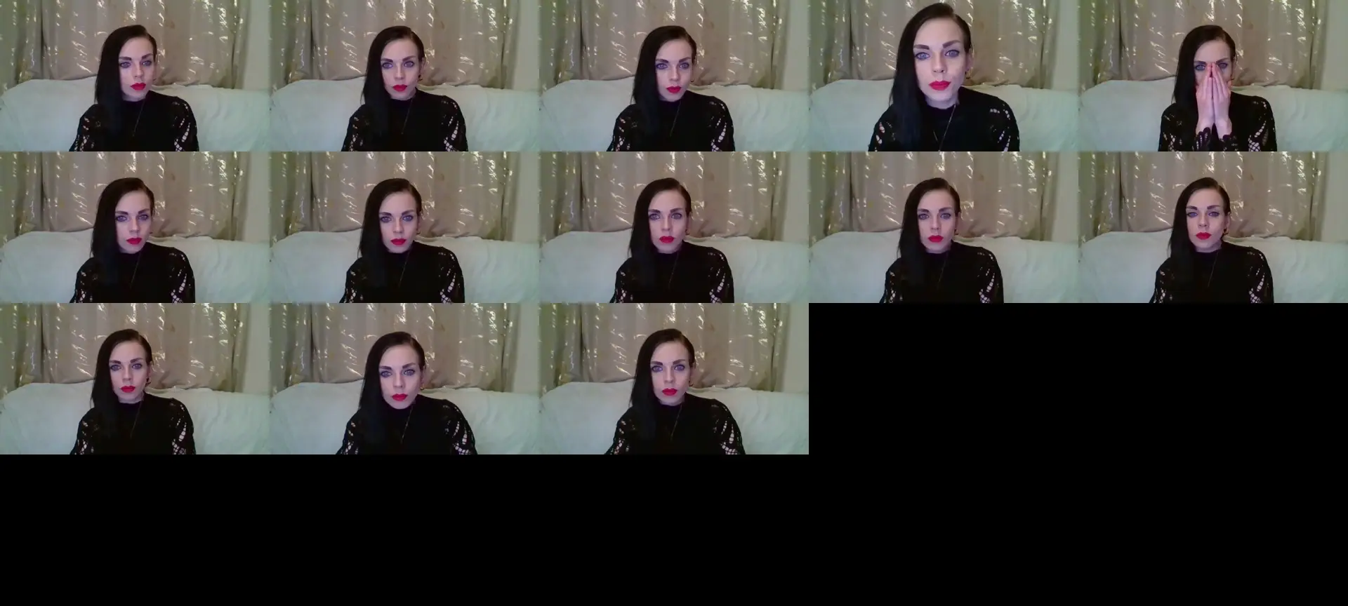 CassieKissy photo contact sheet