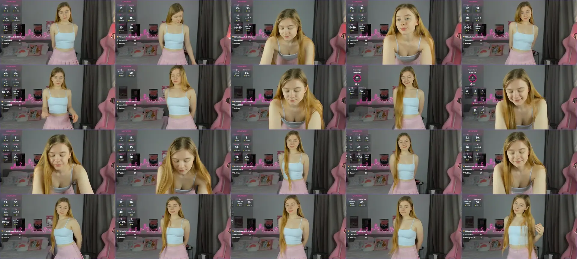 Evievil photo contact sheet