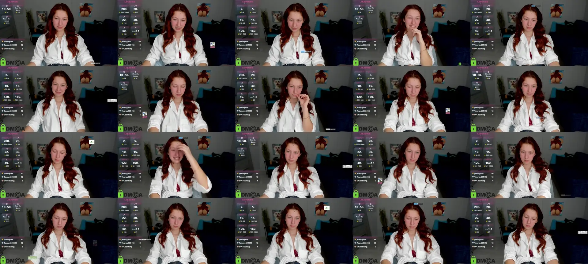 FoxyLizzy photo contact sheet