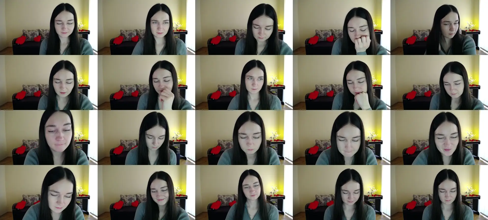 Gabriellafire photo contact sheet