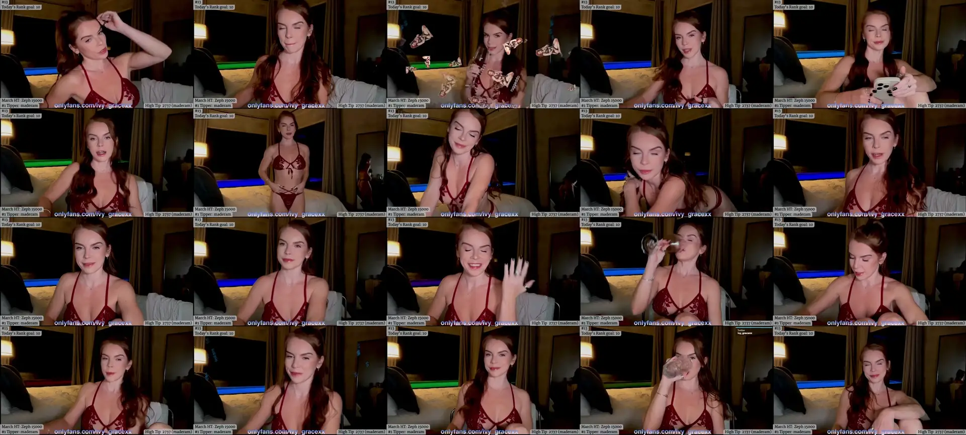 IvyGrace photo contact sheet