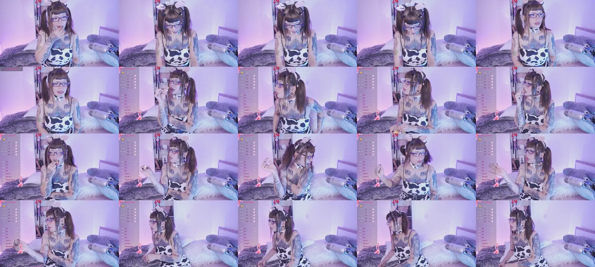 Kitty_goth photo contact sheet