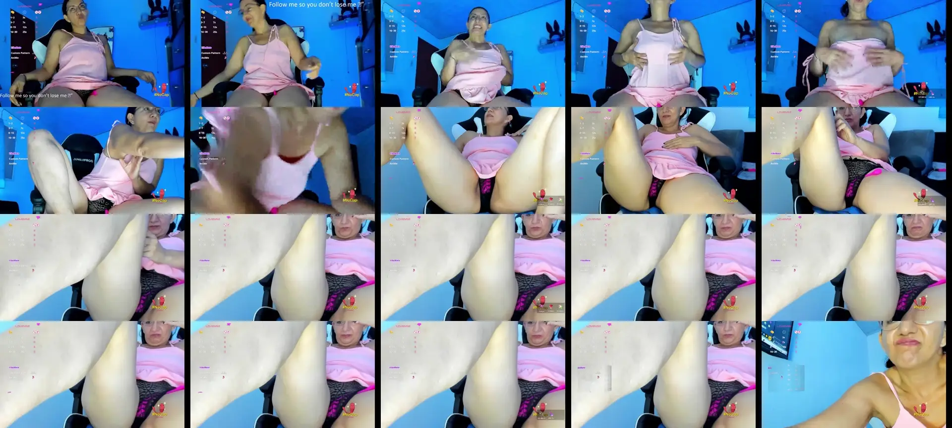 Angelblue photo contact sheet