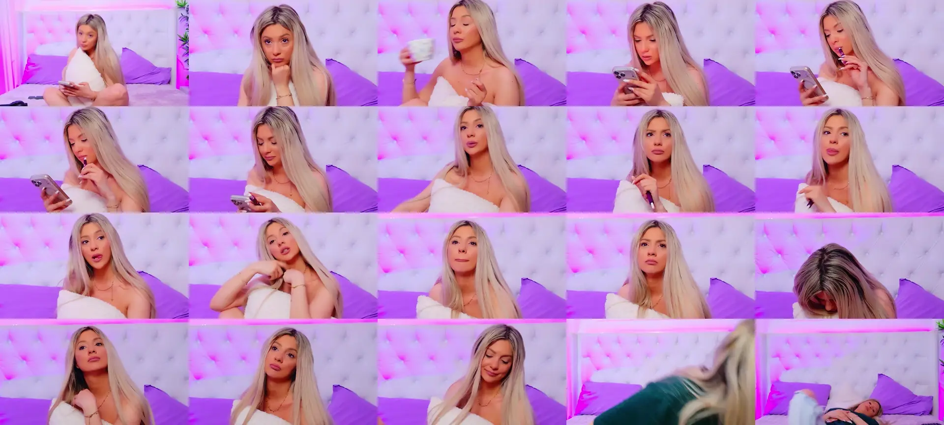 AriannaSins photo contact sheet