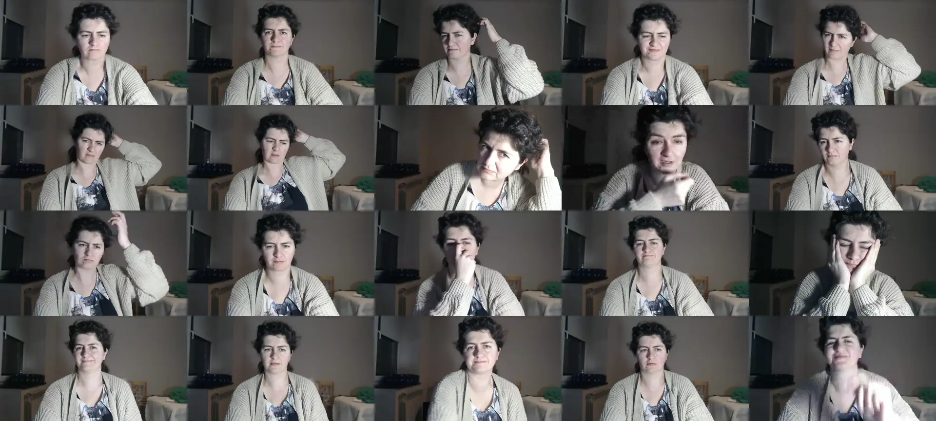 Charmani photo contact sheet