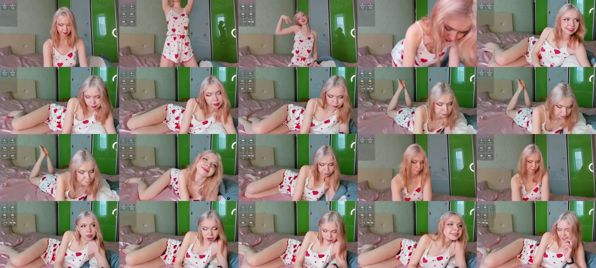 GlitchyDoll photo contact sheet