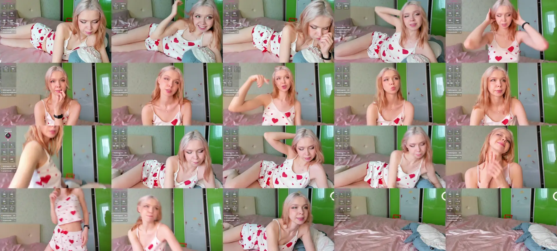 GlitchyDoll photo contact sheet