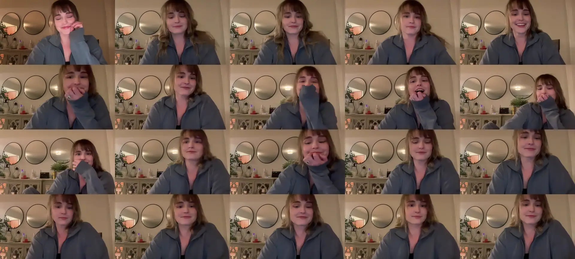 Mazie photo contact sheet