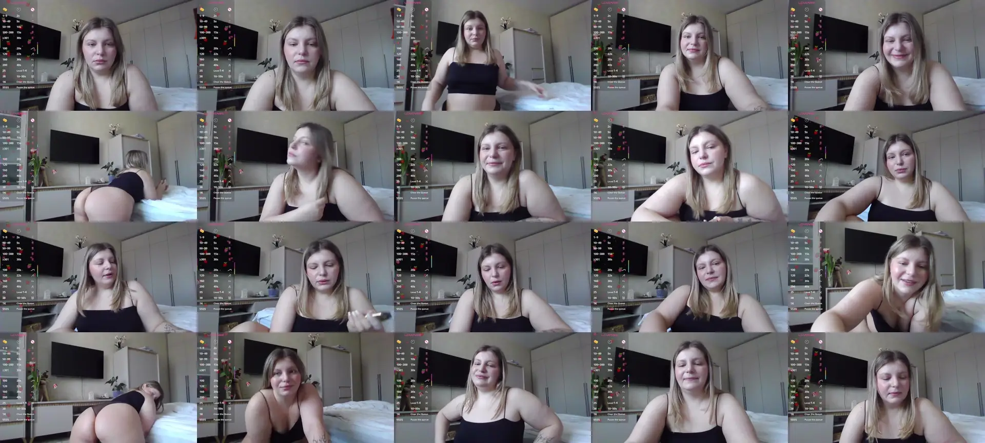 MikaKittyy photo contact sheet