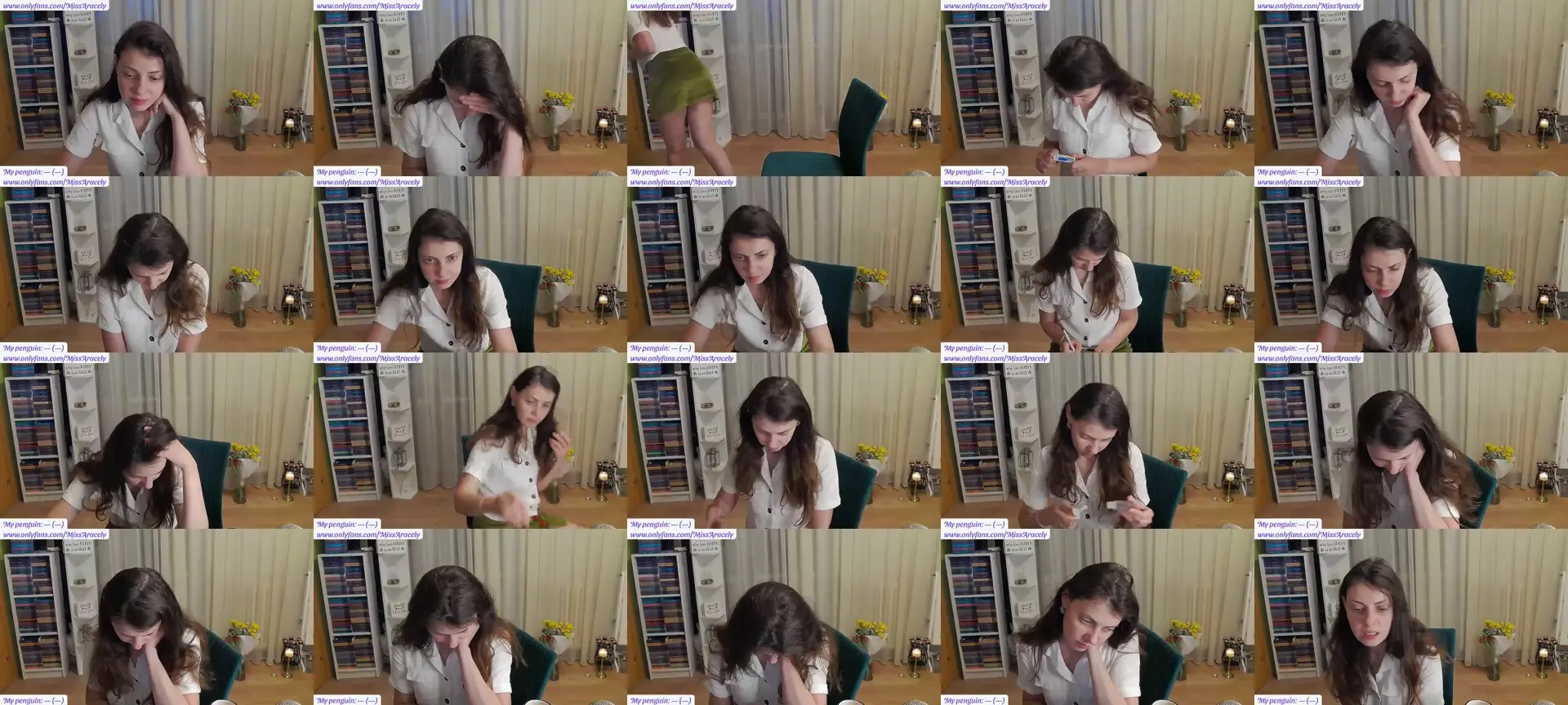 MissAracely photo contact sheet