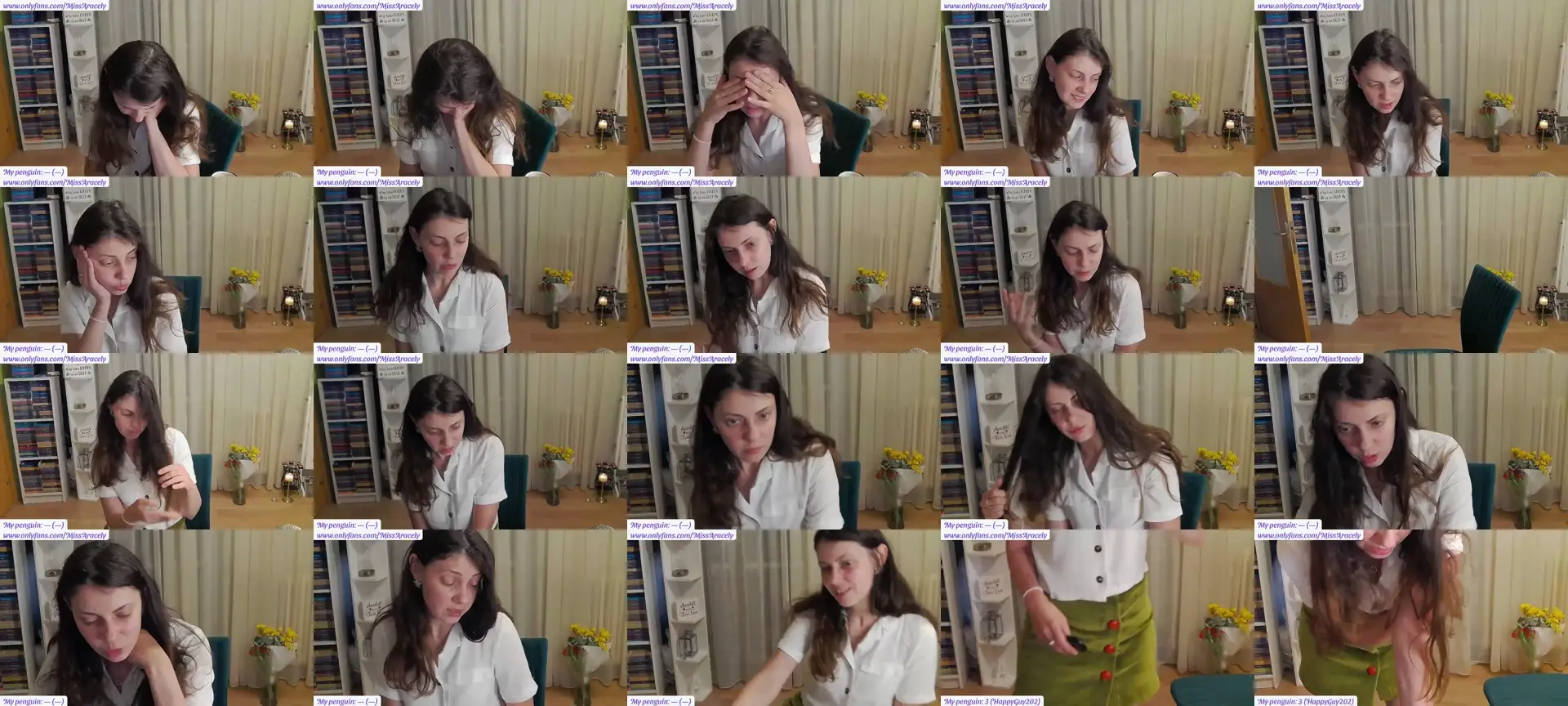 MissAracely photo contact sheet