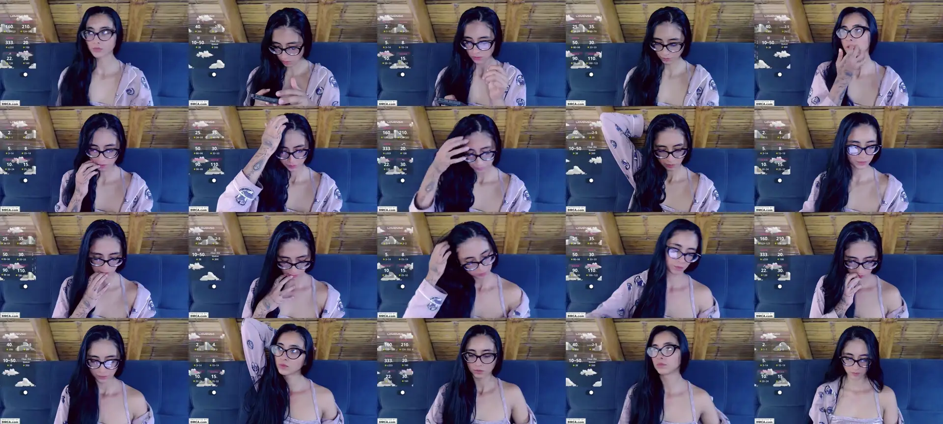 MissArii photo contact sheet