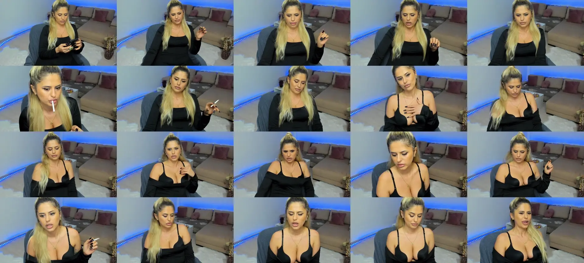 MissTesa photo contact sheet